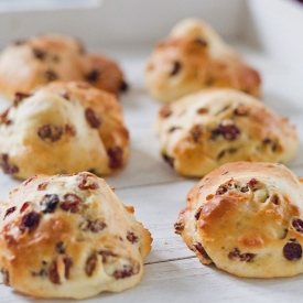 Rum and Raisin Quark Rolls