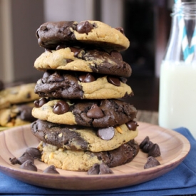 PB Chocolate Swirl Cookies