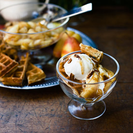 Spiced Pecan Waffles