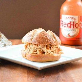 Crock Pot Buffalo Pulled Chicken