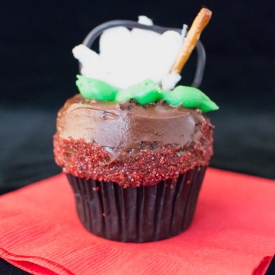 Halloween Witches’ Cauldron Cupcake