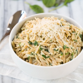 Parmesan Spinach Orzo