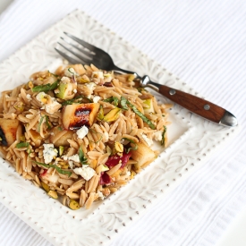 Whole Wheat Orzo Grilled Pears