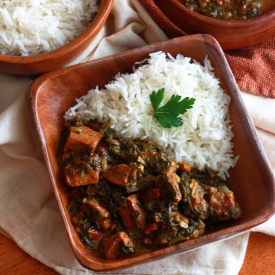 Punjabi Beef and Spinach Curry