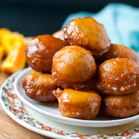 Fried Honey Citrus Cakes