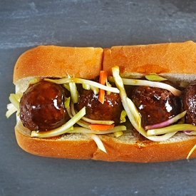 Asian Meatball Subs