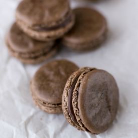 Chocolate Mint Macarons