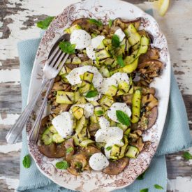 Grilled Aubergine Salad with Mint