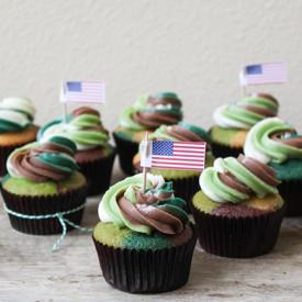 Camouflage Cupcakes