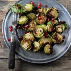 Roasted Garlic Brussel Sprouts