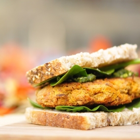 Chickpea, Sesame and Yam Patties