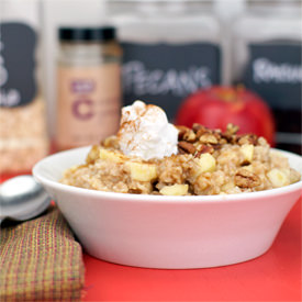 Microwave Apple Oatmeal