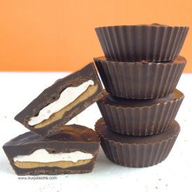 Paleo Fluffernutter Chocolate Cups