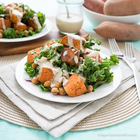 Sweet Potato Chickpea & Kale Salad