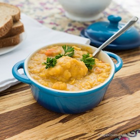 Split Pea Soup with Doughboys