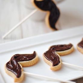 Movember Mustache Cookies