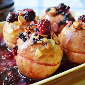 Blackberry Stuffed Bakes Apples