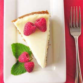 Cheesecake with Sour Cream Topping