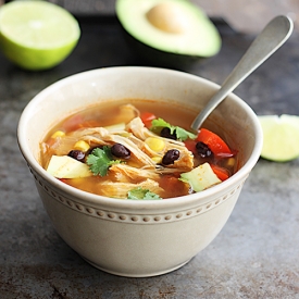 {Slow Cooker} Baja Chicken Soup