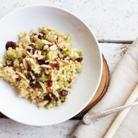 Curried Turkey + Israeli Couscous