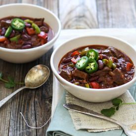 Braised Short Rib And Bacon Chili