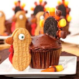 Thanksgiving Turkey Cupcakes