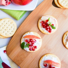 Sea Salt Crackers with Goat Cheese