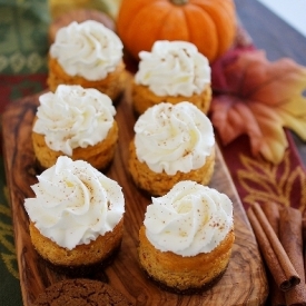 Mini Pumpkin Cheesecakes