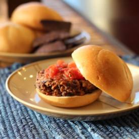 Black Bean Nacho Burgers