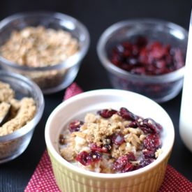 Cranberry-Sunflower Oatmeal