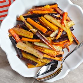 Coriander Roasted Rainbow Carrots