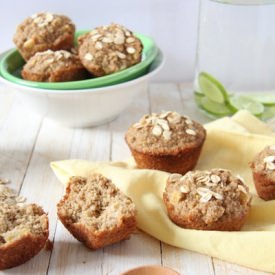 Brown Sugar Apple Oat Muffins