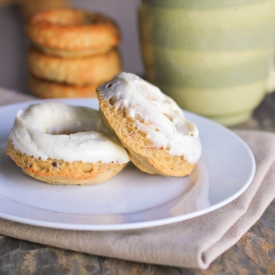 Coffee and Hazelnut Doughnuts