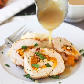 Butternut Squash Turkey Roulade