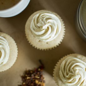 White Chocolate Chai Spice Cupcakes