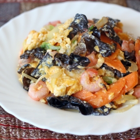 Fried Egg with Black Fungus