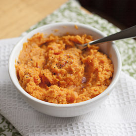 Spicy Mashed Sweet Potatoes