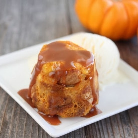 Pumpkin Bread Pudding Mug Cake