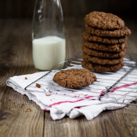 Double Chocolate Oat Cookies