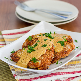 Almond Crusted Pork Chops