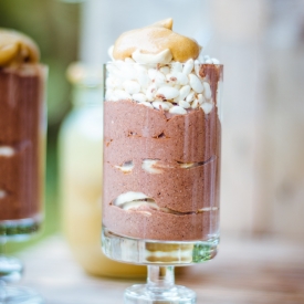 Choc, Banana + Peanut Chia Pudding