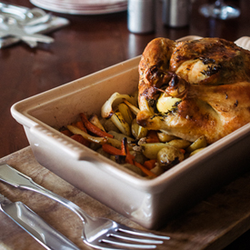 Lemon Garlic Roast Chicken