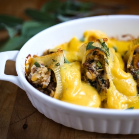 Stuffed Shells w/ Pumpkin Sauce