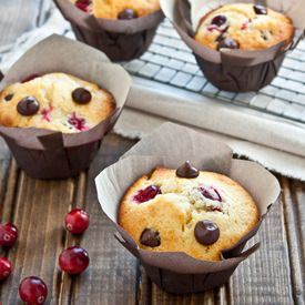 Dark Chocolate Cran-Orange Muffins