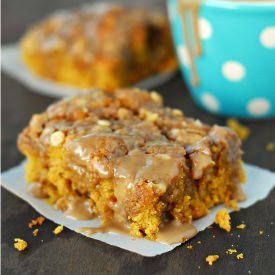 Maple Glazed Pumpkin Coffee Cake