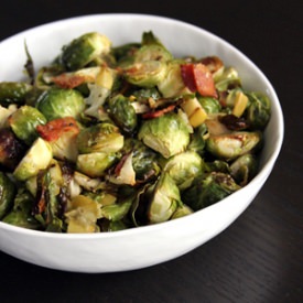 Roasted Brussels Sprouts w/ Apple