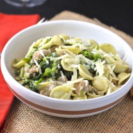 Orecchiette with Rapini and Sausage