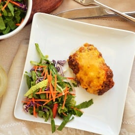 Mini Cheddar + Mustard Meatloaves