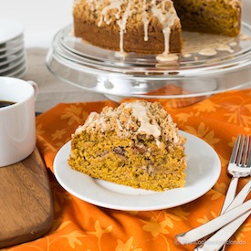 Pumpkin Streusel Coffee Cake