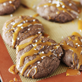 Salted Caramel Hot Chocolate Cookie